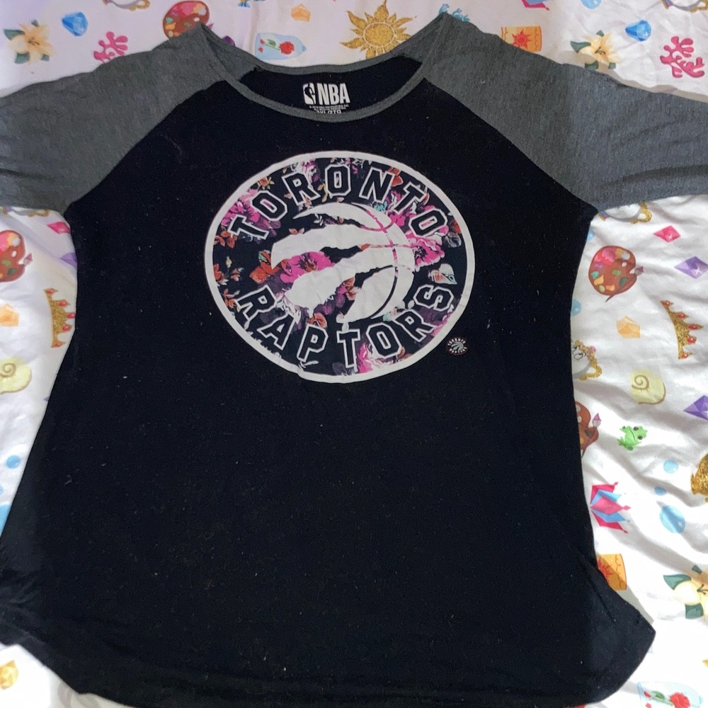 NBA Toronto Raptors Kids Black and Gray Tee
